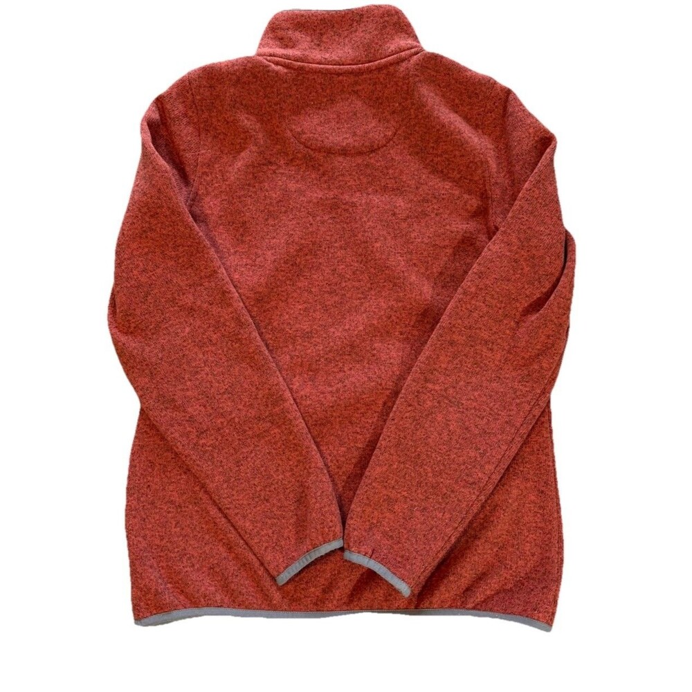 LL Bean Better Sweater Fleece Pullover Womens Small Snaps Mock Neck Logo - Picture 5 of 5